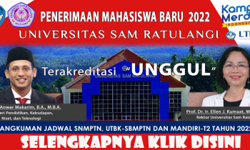 Penerimaan Mahasiswa Baru Universitas Sam Ratulangi Tahun 2022