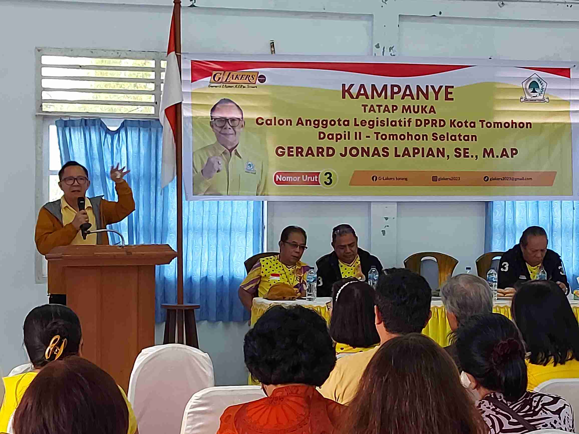 Partai Golkar, Gerard Jonas Lapian, Tomohon