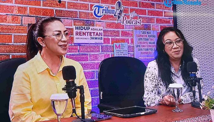 Tampil di Tribun Podcast, Miky-Cherly Sampaikan Strategi Bangun Tomohon