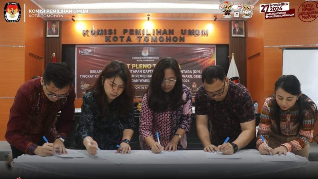 Tomohon, KPU, DPS, Pilkada 2024