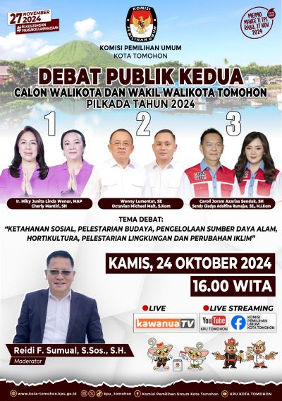 KPU, Tomohon, debat publik