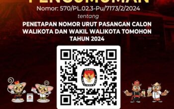 Nomor urut pasangan, Tomohon