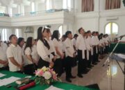 Panitia Lokal Lomba Small Choir Seri A HUT ke-62 P/KB Sinode GMIM di Jemaat GMIM Kalvari Malalayang Satu Dilantik