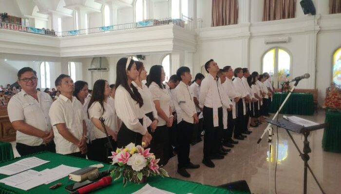 Panitia Lokal Lomba Small Choir Seri A HUT ke-62 P/KB Sinode GMIM di Jemaat GMIM Kalvari Malalayang Satu Dilantik