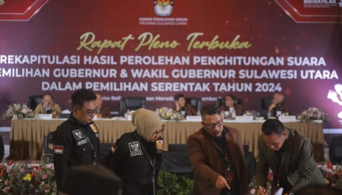 Pleno Rekapitulasi Suara Pilgub Kpu Minahasa Tenggara Tampil