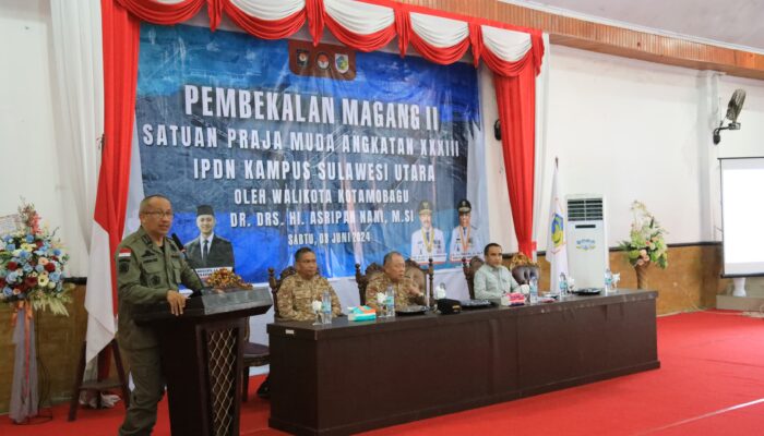 Pj. Wali Kota Kotamobagu Beri Pembekalan Kepada Peserta Magang II IPDN Sulut