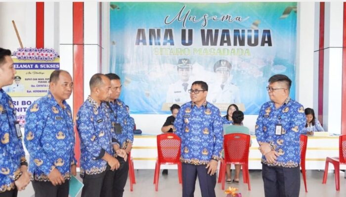 Wabup Sitaro Tinjau Kegiatan Pelayanan Masyarakat “Musema Ana U Wanua, Sitaro Masadada”